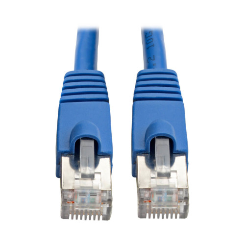 N262-003-BL Cat6a 10G Snagless Shielded STP Ethernet Cable (RJ45 M/M), PoE, Blue, 3 ft. (0.91 m)