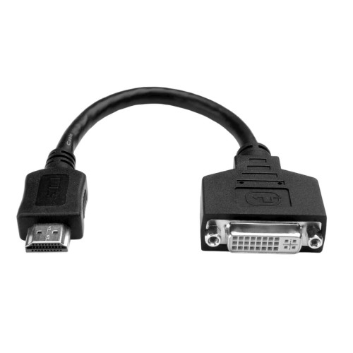 P132-08N HDMI to DVI Adapter Video Converter (HDMI-M to DVI-D F), 8-in. (20.32 cm)