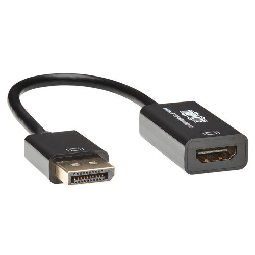 P136-06N-UHD-V2 DisplayPort to HDMI 4K Active Adapter Video Converter, DP Ver 1.2, HDCP, 4K 30Hz (M/F), 6-in. (15.24 cm)