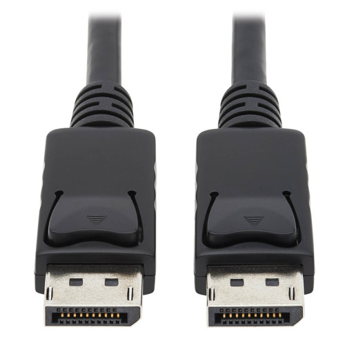 P580-010 DisplayPort Cable with Latching Connectors, 4K 60 Hz (M/M), Black, 10 ft. (3.05 m)