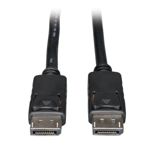P580-015 DisplayPort Cable with Latching Connectors, 4K 60 Hz (M/M), Black, 15 ft. (4.57 m)