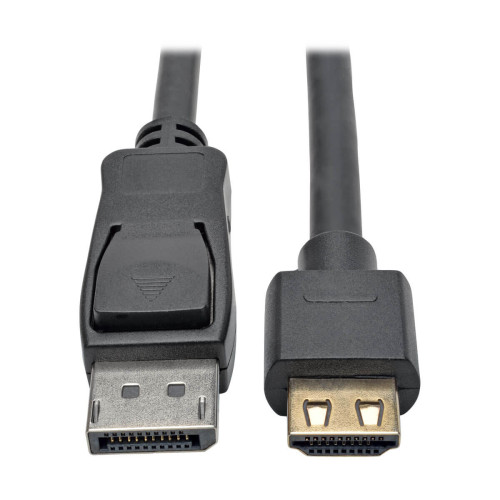 P582-015-HD-V2A DisplayPort 1.2 to HDMI Active Adapter Cable (M/M), 4K 60 Hz, Gripping HDMI Plug, HDCP 2.2, 15 ft. (4.6 m)