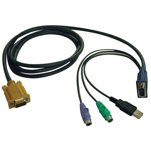P778-006 USB/PS2 Combo Cable for NetDirector KVM Switches B020-U08/U16 and KVM B022-U16, 6 ft. (1.83 m)