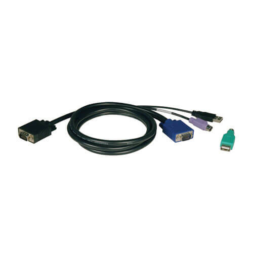 P780-006 USB/PS2 Combo Cable Kit for NetController KVM Switches B040-Series and B042-Series, 6 ft. (1.83 m)