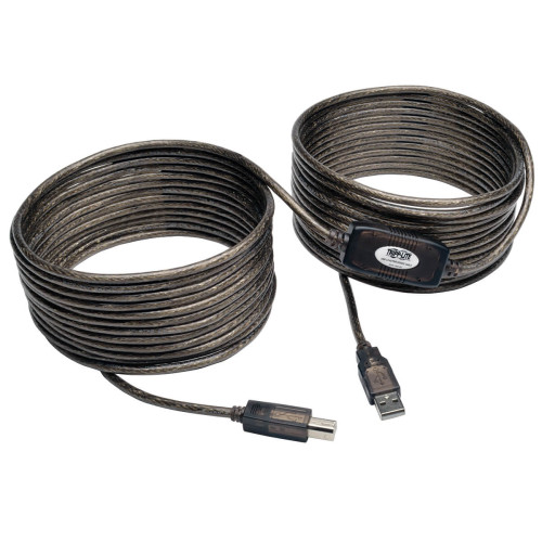 U042-036 USB 2.0 A to B Active Repeater Cable (M/M), 36 ft. (10.97 m)