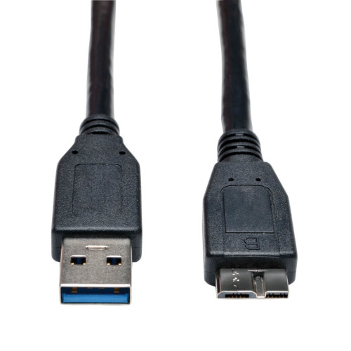 U326-006-BK USB 3.0 SuperSpeed Device Cable (A to Micro-B M/M) Black, 6 ft. (1.83 m)