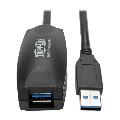 U330-05M USB 3.0 SuperSpeed Active Extension Repeater Cable (A M/F), 5M (16.4 ft.)
