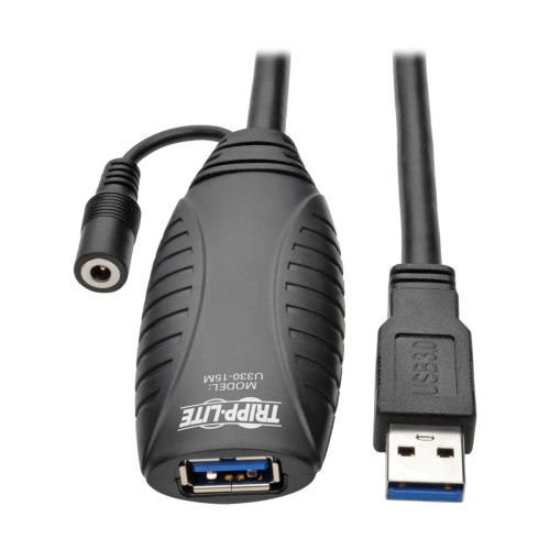 U330-15M USB 3.0 SuperSpeed Active Extension Repeater Cable (USB-A M/F), 15M (49.21 ft.)