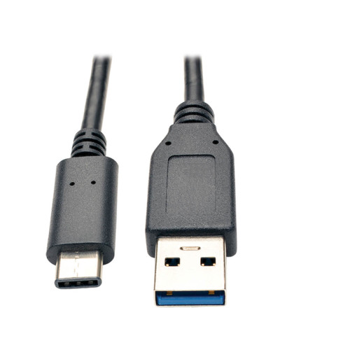 U428-003 USB-C to USB-A Cable (M/M), USB 3.2 Gen 1 (5 Gbps), Thunderbolt 3 Compatible, 3 ft. (0.91 m)