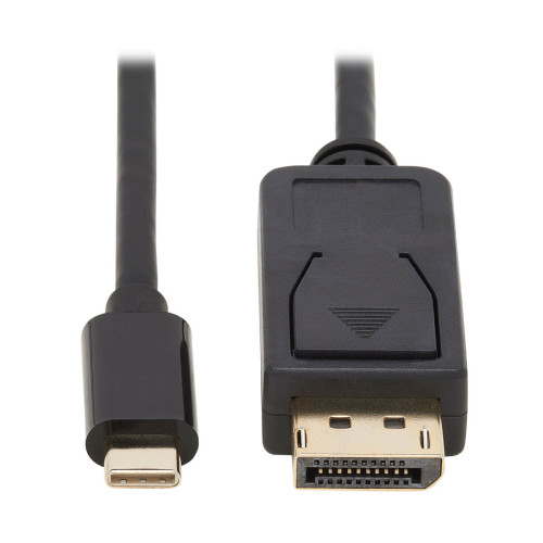 U444-006-DP-BD USB-C to DisplayPort Bi-Directional Active Adapter Cable (M/M), 4K 60 Hz, HDR, Locking DP Connector, 6 ft. (1.8 m)