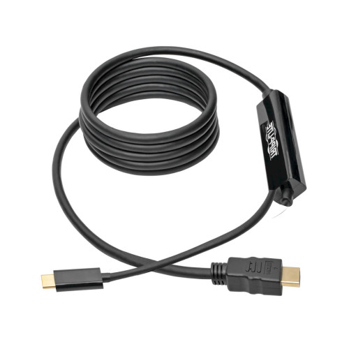 U444-006-H USB-C to HDMI Active Adapter Cable (M/M), 4K, Black, 6 ft. (1.8 m)