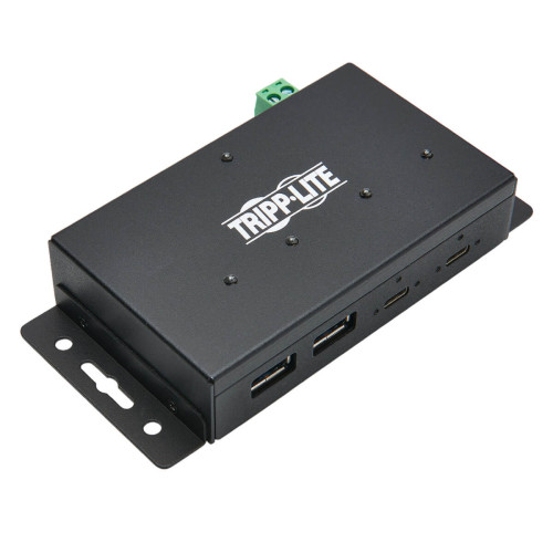 U460-2A2C-IND Industrial 4-Port USB-C Hub - USB 3.x Gen 2 (10Gbps), 2x USB-A & 2x USB-C Ports, 15 kV ESD Immunity