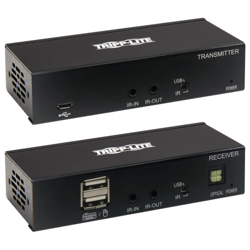B127A-1A1-BCBH USB-C to HDMI over Cat6 Extender Kit, KVM Support, 4K 60Hz, 4:4:4, USB, PoC, HDCP 2.2, up to 230 ft., TAA