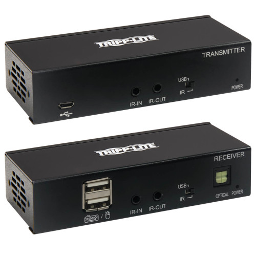 B127A-1A1-BDBD DisplayPort over Cat6 Extender Kit, KVM Support, USB, 4K, DP1.2a, PoC, HDCP 2.2, 230 ft. (70 m), TAA