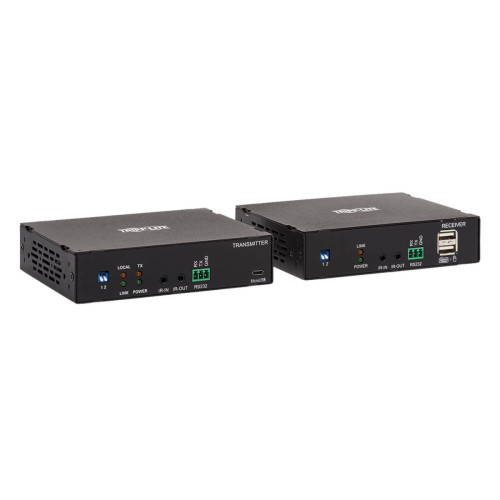 B127F-1A1-MM-HH HDMI over Fiber Extender Kit, Transmitter/Receiver, 4K 60 Hz, 4:4:4, RS-232, IR, Multimode LC, 985 ft. (300 m), TAA