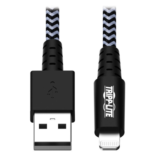 M100-003-HD Heavy-Duty USB-A to Lightning Sync/Charge Cable, MFi Certified - M/M, USB 2.0, 3 ft. (0.91 m)