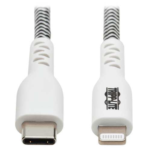 M102-010-HD Heavy-Duty USB-C to Lightning Sync/Charge Cable, MFi Certified - M/M, USB 2.0, 10 ft. (3.05 m)