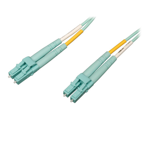 N820-01M-OM4 10Gb/100Gb Duplex Multimode 50/125 OM4 LSZH Fiber Patch Cable (LC/LC) - Aqua, 1M (3 ft.)