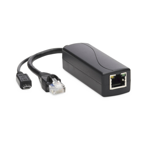 NPOE-SPL-G-5VMU PoE to USB Micro-B and RJ45 Active Splitter - 802.af, 48V to 5V 1A, Up to 328.08 ft. (100 m)