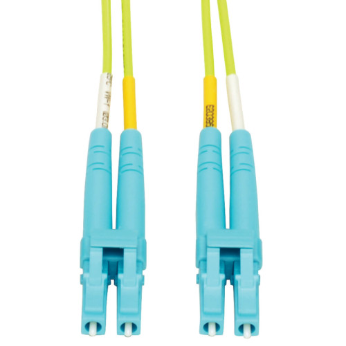 N820-05M-OM5 100G Duplex Multimode 50/125 OM5 LSZH Fiber Optic Cable (LC/LC), Lime Green, 5 m