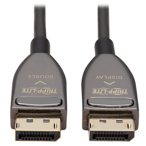 Tripp Lite P580F3-30M-8K6 DisplayPort Active Optical Cable (AOC), 8K 60 Hz (M/M), CL3 Rated, Latching Connectors, Black, 30 m (98 ft.)