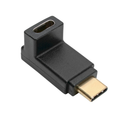 U420-000-F-UD USB-C Right Angle Adapter (M/F) , 3.1, Gen 2, 10 Gbps, Thunderbolt 3 Compatible, 3A Rating