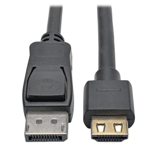P582-010-HD-V4A DisplayPort 1.4 to HDMI Active Adapter Cable (M/M), 4K 60 Hz, 4:4:4, HDR, HDCP 2.2, 10 ft. (3 m)