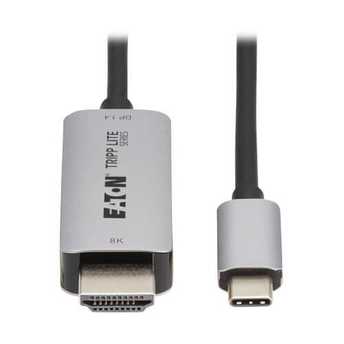 USB-C to HDMI Active Adapter Cable (M/M) - 8K 60 Hz, 4K 144 Hz, HDR, 4:4:4, HDCP 2.3, Black, 3 ft. (0.9 m)