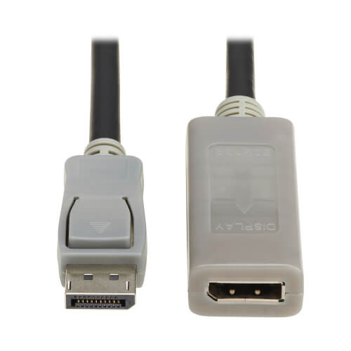 DisplayPort Extension Cable with Active Repeater and Latching Connector (M/F), 4K 60 Hz, HDR, 4:4:4, HDCP 2.2, 20 ft. (6.1 m), TAA