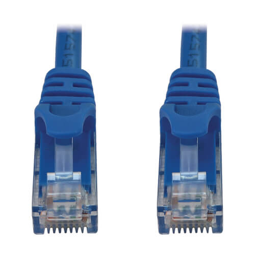 Tripp Lite N261-003-BL Cat6a 10G Snagless Molded UTP Ethernet Cable (RJ45 M/M), PoE, Blue, 3 ft. (0.9 m)