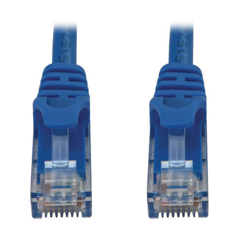 Tripp Lite N261-025-BL Cat6a 10G Snagless Molded UTP Ethernet Cable (RJ45 M/M), PoE, Blue, 25 ft. (7.6 m)