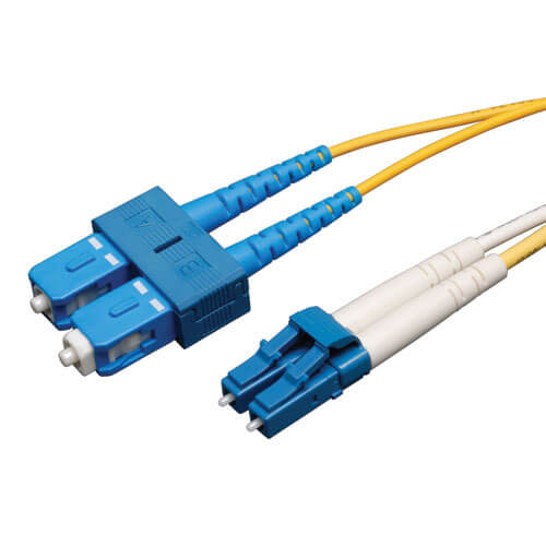 N366-15M Duplex Singlemode 9/125 Fiber Patch Cable (LC/SC), 15M (50 ft.)