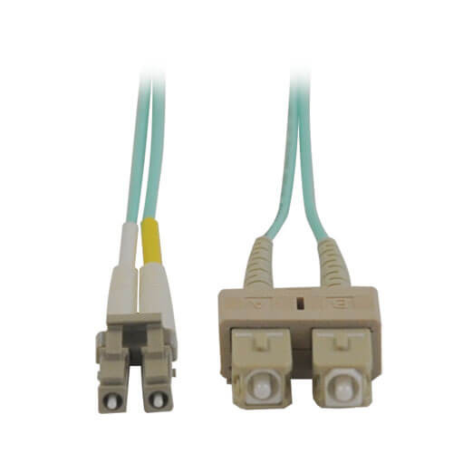 N816-05M 10Gb Duplex Multimode 50/125 OM3 LSZH Fiber Patch Cable (LC/SC) - Aqua, 5M (16 ft.)