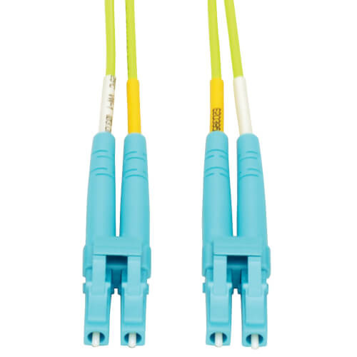 N820-20M-OM5 100G Duplex Multimode 50/125 OM5 LSZH Fiber Optic Cable (LC/LC), Lime Green, 20 m