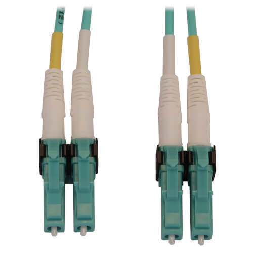 N820X-02M-OM4 400G Multimode 50/125 OM4 Switchable Fiber Optic Cable (Duplex LC-PC M/M), LSZH, Aqua, 2 m (6.6 ft.)