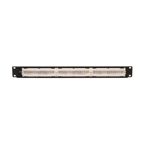 N252-024 24-Port 1U Rack-Mount Cat6/Cat5 110 Patch Panel, 568B, RJ45 Ethernet, TAA