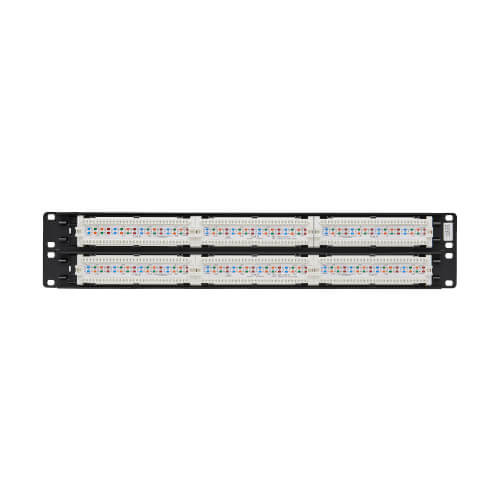 Tripp Lite N252-048 48-Port Cat6 Patch Panel - UTP, 110 Punch Down, RJ45, 2U, TAA