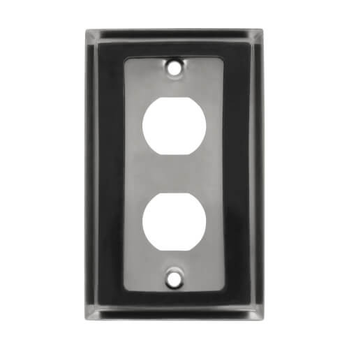 N206-FP02-IND 2-Port Single Gang Faceplate, Stainless Steel, Industrial Grade, IP44, TAA