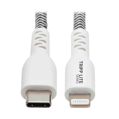 M102-006-HD Heavy-Duty USB-C to Lightning Sync/Charge Cable, MFi Certified - M/M, USB 2.0, 6 ft. (1.83 m)