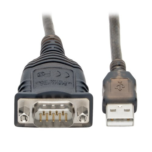 Tripp Lite U209-30N-IND USB to RS485/RS422 FTDI Serial Adapter Cable with COM Retention (USB-A to DB9 M/M), 30-in. (76.2 cm)
