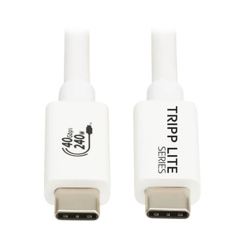 Tripp Lite U521-1P0M-WH USB cable USB4 Gen 2x2 1 m USB C White