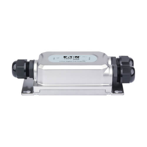 2-port gigabit ethernet poe+ extender/repeater - cat5e/6/6a, 95w, ip67, ik10, 328 NPOE-EXT-2X1G30