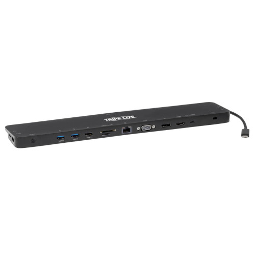 U442-DOCK7D-B USB-C Dock, Triple Display - 4K HDMI & DP, VGA, USB 3.x (5Gbps) and USB 2.0 Hub Ports, GbE, 100W PD Charging