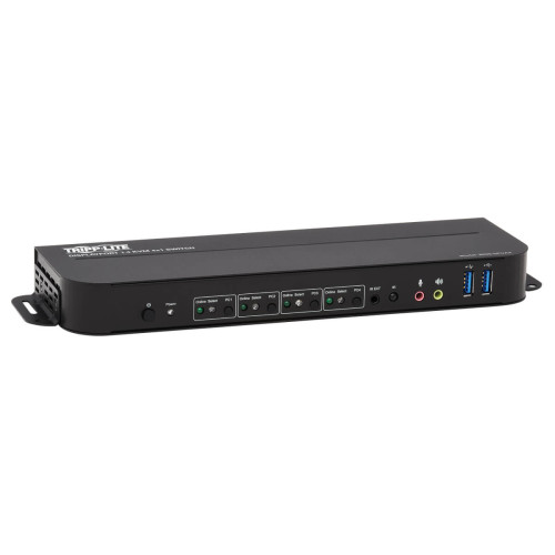 B005-DPUA4 4-Port DisplayPort/USB KVM Switch - 4K 60 Hz, HDR, HDCP 2.2, IR, DP 1.4, USB Sharing