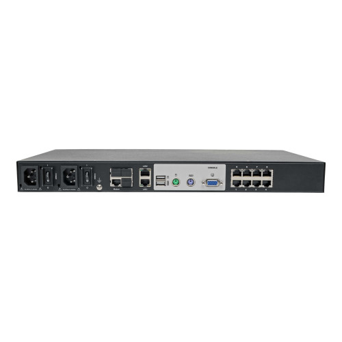 B064-008-01-IPG 8-Port Cat5 KVM over IP Switch with Virtual Media - 1 Local & 1 Remote User, 1U Rack-Mount, TAA