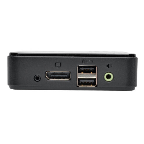 B004-DP2UA2-K 2-Port DisplayPort KVM Switch 4K 60 Hz with Audio, Cables and USB Peripheral Sharing
