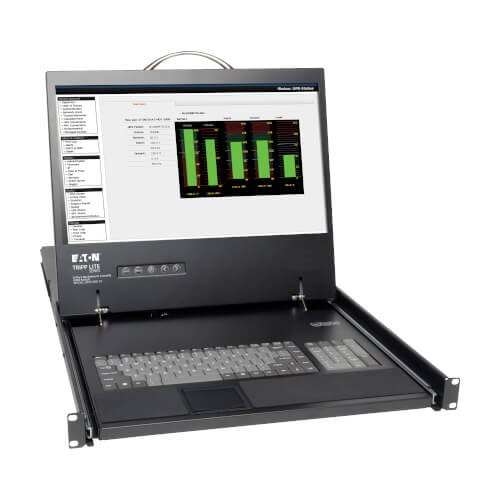 B070-008-19 NetCommander 8-Port Cat5 1U Rack-Mount Console KVM Switch with 19-in. LCD
