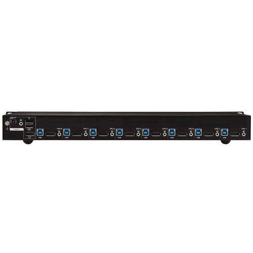 Tripp Lite B024-DPU08 8-Port DisplayPort/USB KVM Switch with Audio/Video and USB Peripheral Sharing, 4K 60 Hz, 1U Rack-Mount