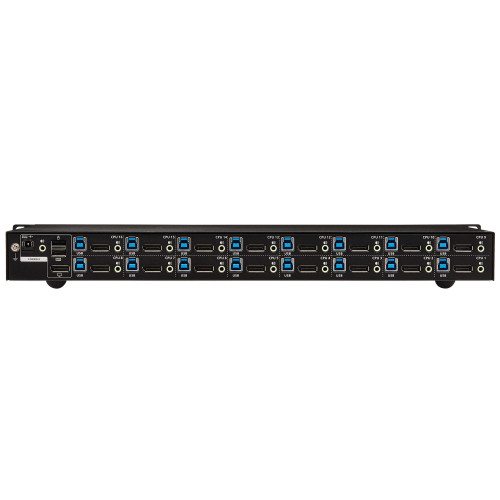 B024-DPU16 16-Port DisplayPort/USB KVM Switch with Audio/Video and USB Peripheral Sharing, 4K 60 Hz, 1U Rack-Mount