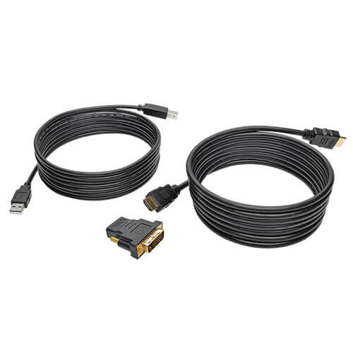 P782-010-DH HDMI/DVI/USB KVM Cable Kit, 10 ft. (3.05 m) - USB 2.0, 4K 60Hz